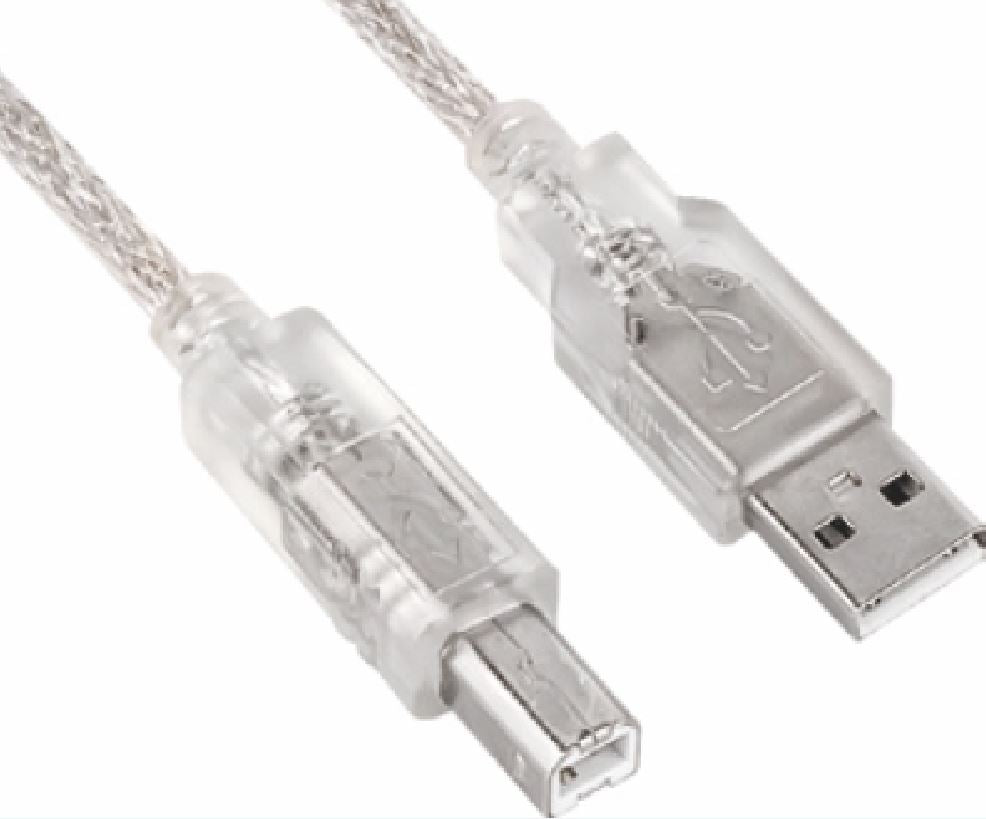 Astrotek USB 2.0 Printer Cable 5m - Type A Male to Type B Male Transparent Colour ~CBUSBAB5M Astrotek USB 2.0 Printer Cable 5m - Type A Male to Type B Male Transparent Colour ~CBUSBAB5M